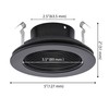 PROCURU [6-Pack] PROCURU 4inches Recessed Can Light Metal Trim with