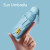 Sun Umbrella Mini Compact Sky Blue Foldable Umbrella for Sunny