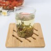 4Pcs Bamboo Table Mat Anti-Scald Non-Slip Bowl Cup Heat Insulation