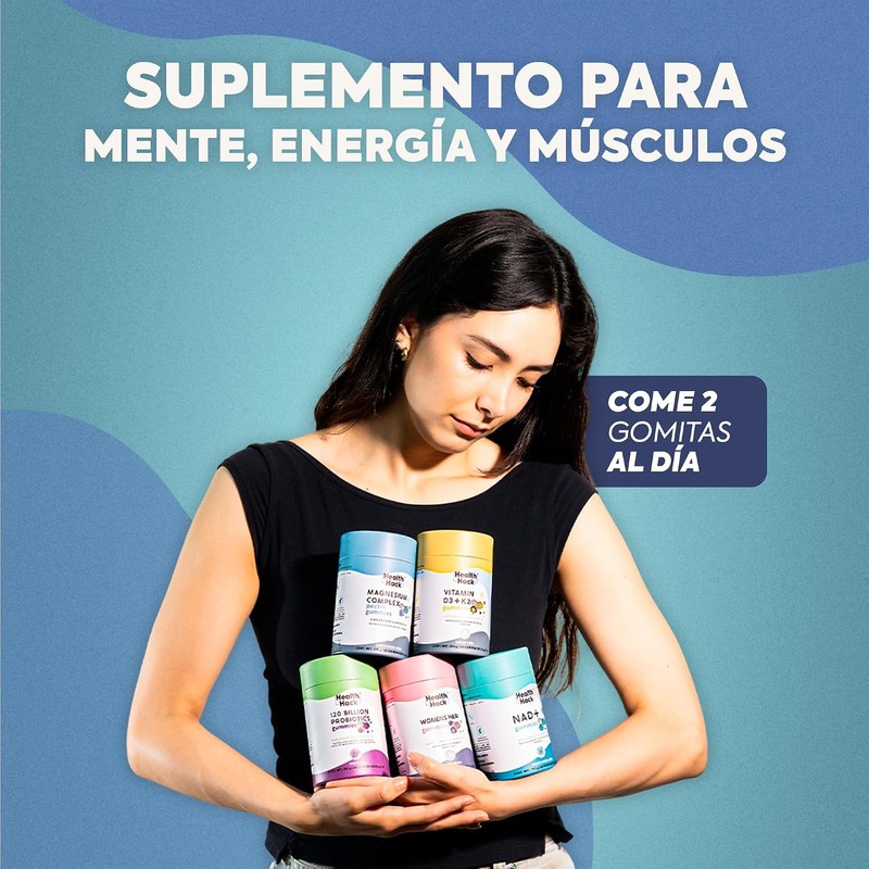 Magnesio Complex con Glicinato y Citrato 60 Gomitas Sin Azúcar