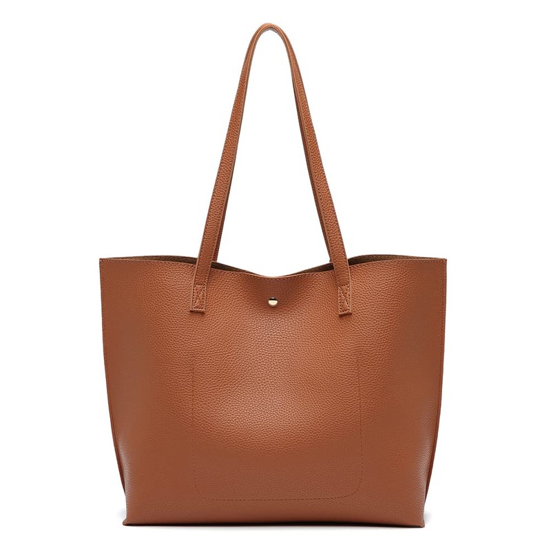 Dreubea Women's Soft Faux Leather Tote Shoulder Bag from, Big