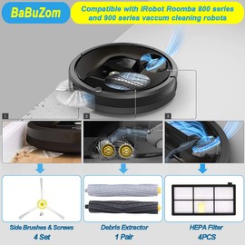 Replacement Parts for iRobot Roomba 800 900 Series, Maintenance Kit Cleaning Kit Accessories for Roomba 800 850 851 860 865 866 870 871 876 880 885 886 890 891 896 900 960 960 9666 66 0 990