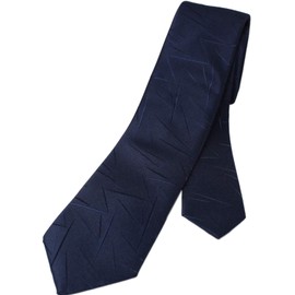 Best Item: Narrow Necktie, Men's, Slim Tie, 2.4 inches (6 cm), Thin, Width, Washable, Striped, Regimental, Paisley, Liberty, Small Pattern, 81. Mosaic navy blue
