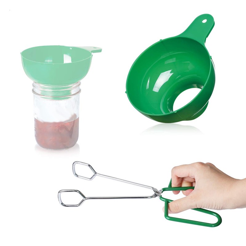 6 Pcs Canning Kit Canning Funnel Tong Bubble Popper Jar