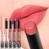 Labial Para Mujer Velvet Waterproof Duradero Set De 4 Nu