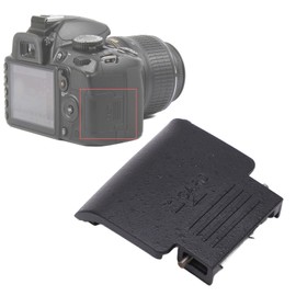 SD Card Slot Cover for D3100, Digital Camera Memory Card Shell Back Door Socket Lid Protector with Spring and Iron Sheets