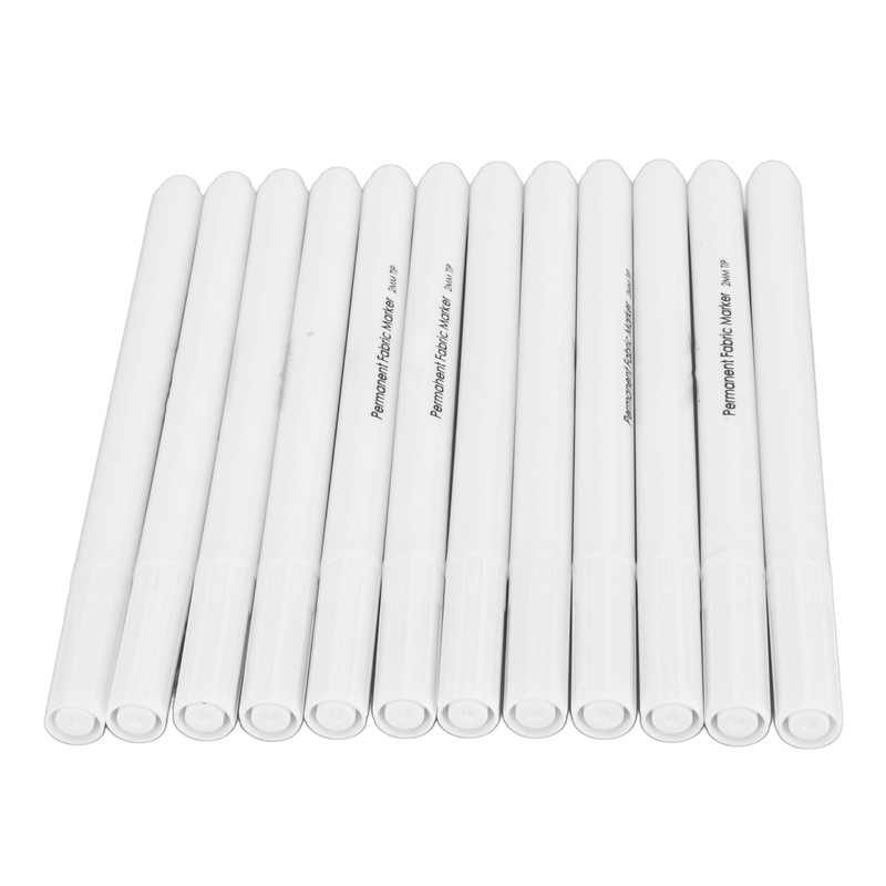 12pcs Fabric Sewing Marking Pens DIY Washable Fiber Tip Disappearing