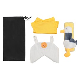 Plush Doll Clothes Adorable Duck Plush Toy Clothes DIY Doll Dress Washable Cotton Doll Clothes Accessories for 30cm Plush Doll Suspender Trousers