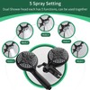 ELLO&ALLO Rain Shower Head with Handheld Spray, Rainfall Shower Head