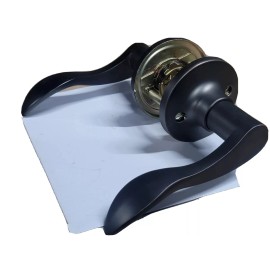 Unbranded Oil Rubbed Bronze Passage Door Lever Wave Design Hall & Closet Concealed Screws