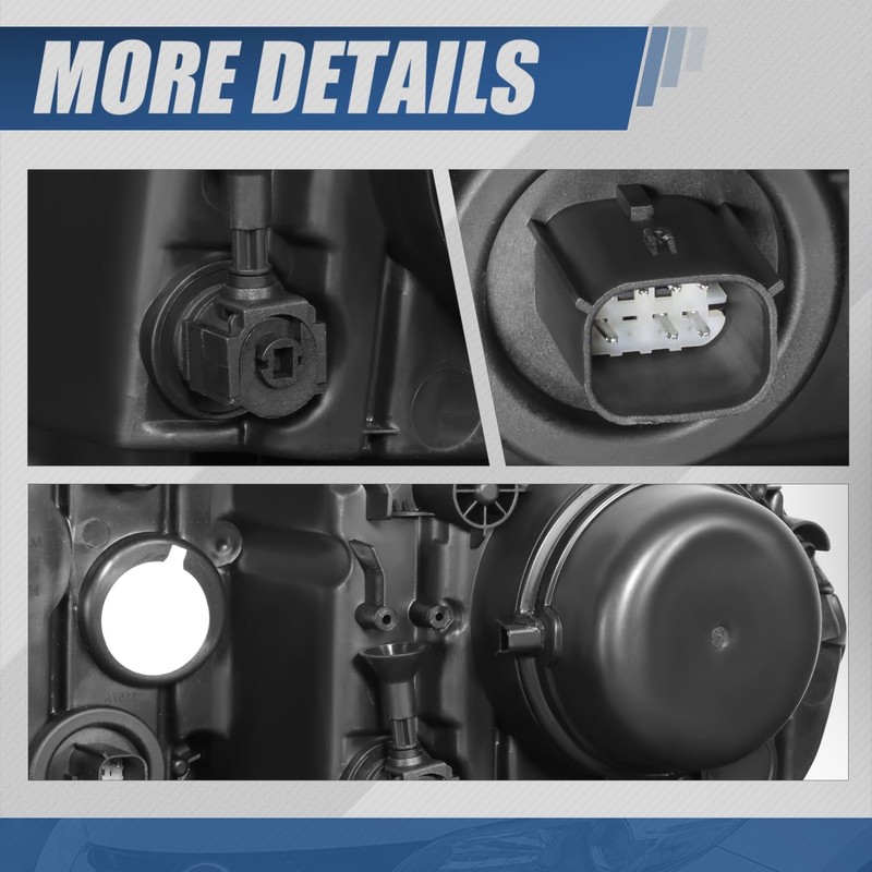 Auto Dynasty CH2503256 OE Style Passenger/Right Side Projector Headlight Lamp