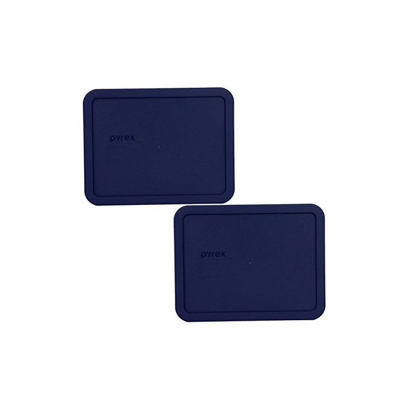 Pyrex 7211-PC 6 Cup Blue Food Storage Replacement Lid (2-Pack)