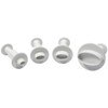 PME MO154 Oval Plunger Cutters, Small, Medium, Large, X-Large Sizes,