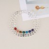 GAVU OM Healing Crystal 7 Chakra Bracelet, Rock crystal, rock