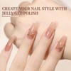 JODSONE 23PCS Gel Nail Polish Set 20 translucent Jelly Color