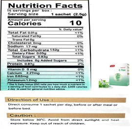 Usoway Healthcare Product, Daily Detox & Digestion Support – Natural Fiber Blend for Bloating Relief, Energy & Light Lifestyle.(14 Sticks, C-TOX)