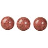 Cambria Cinnabar Marbled Orbs Sphere Balls 4 inches Diameter for