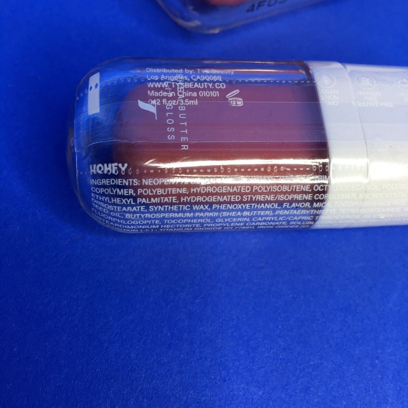TYS Beauty Shea Butter Lip Gloss Honey 0.12 oz (Lot