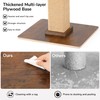 FUKUMARU Cat Scratching Post, Retro-Style Tall Scratch Posts with Perch