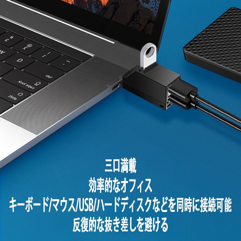 TRkin USB Hub 3.0 Direct Plug 3 Ports 1 USB