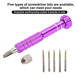 Cimenn Destornillador Mango con 5 Piezas de precisión Kit de Herramientas de reparación de Gafas telefónicas para teléfonos celulares, computadoras portátiles, electrodomésticos, Relojes, Joyas(05)