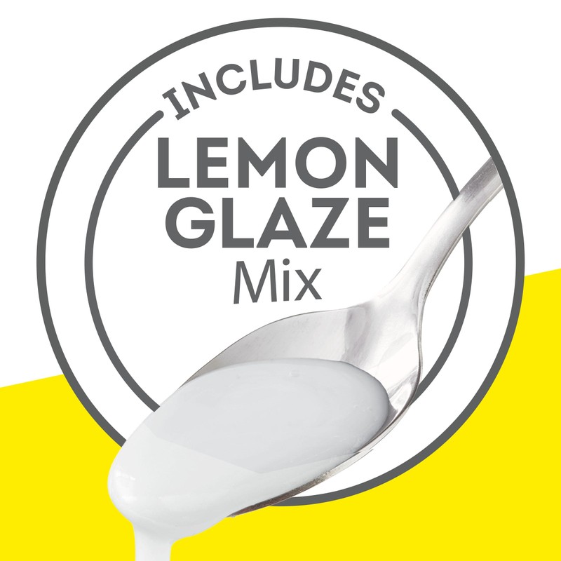 Krusteaz Meyer Lemon Pound Cake and Glaze Mix, 16.5 oz