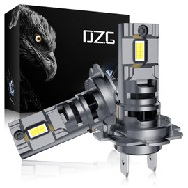 DZG H7 LED Headlight Bulbs Motorcycle 6000K Cool White 20W All-in-One with Fan Compatible with Slingshot CBR600RR Ninja ZX-6R CBR1000RR Gold Wing Niken Venice etc, Pack of 2