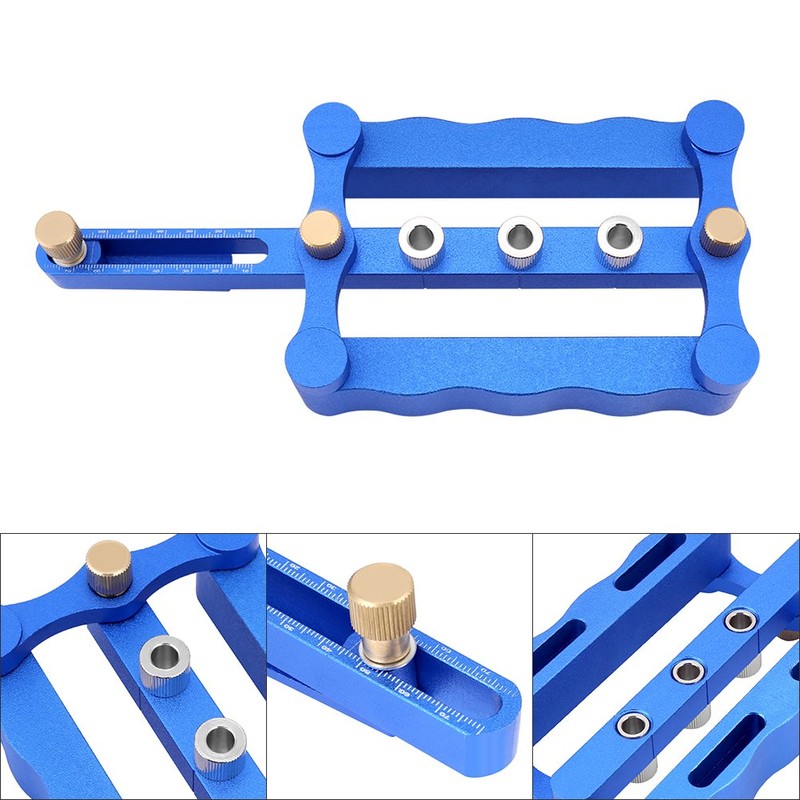 Self Centering Dowelling Jig, 6/8/10mm Wood Dowel Hole Drilling Guide