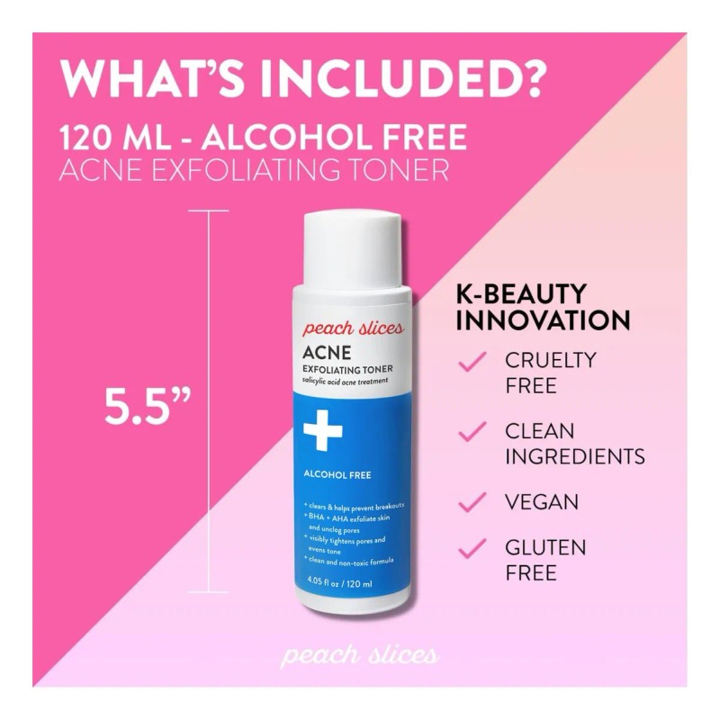 Peach Slices Tónico Exfoliante Anti Acné | 2% Ácido
