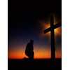 Prayer at the Cross Christian Inspirational Notebook: 100 Pages 8.5"