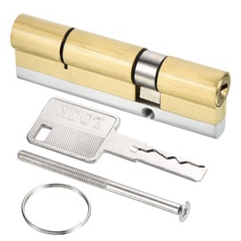 PATIKIL 32.5/67.5 (100mm Overall) European Double Lock Cylinder, Door Cylinder Lock with 8 Keys for Wooden Doors, Aluminum Doors