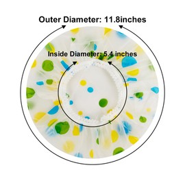 TOPTIE 3 Pcs Shower Caps Reusable Plastic Hair Hats for Women Spa Salon Bathing Use-ASSORTEDDOT