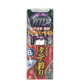 Hayabusa SS440 Vertical Fishing Special Fishing Bait Purple 6 Hooks No. 7-8