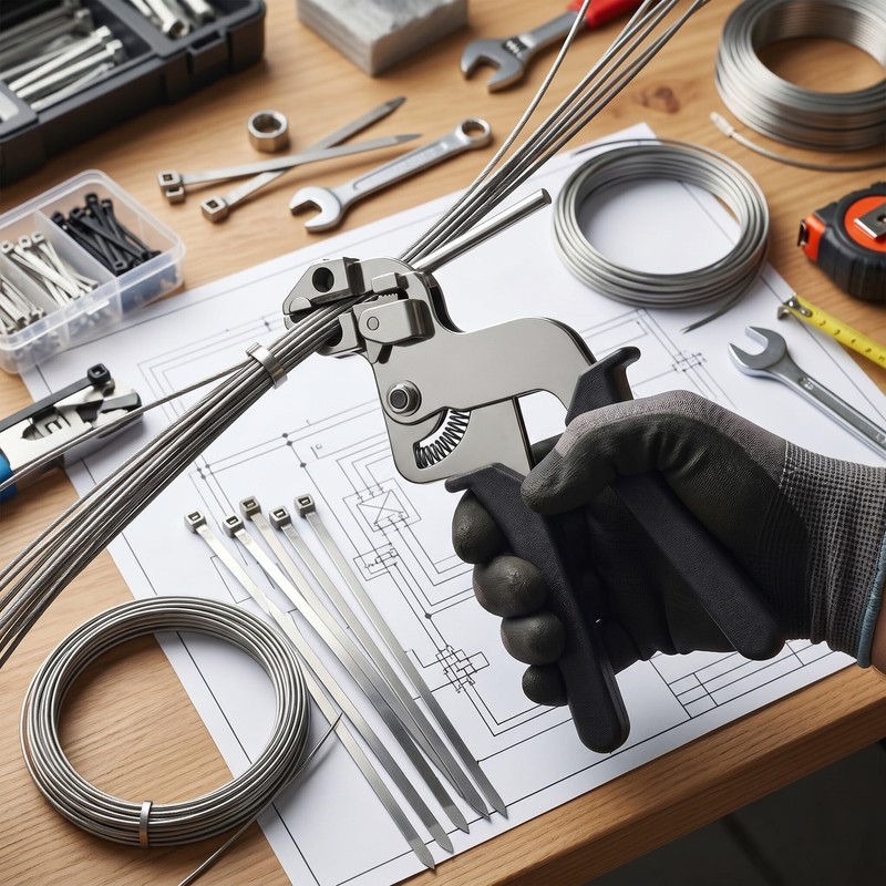 Cable Tie Pliers for Stainless Steel Cable Ties - 210