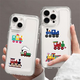 55 Pcs Train Stickers for Kids - Vinyl Waterproof Train Stickers for Toddlers - Train Party Favors - Train Toys for Boys - Train Gifts for Train Lovers Boys Train Toys (Train)