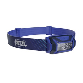 PETZL Tikka CORE Headlamp - Rechargeable, Compact 450 Lumen Light with Red Lighting, for Hiking, Climbing, and Camping - Blue