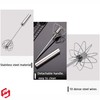 SUL Stainless Steel Spring Action Egg Whisk, Rotatory Whisk Blender,