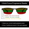Multi-Focus Progressive Glasses Glasses 3 in 1 Reader Spring Hinge