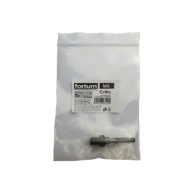 Tension Mandrel M6 for Fortum Rivet Attachment for Cordless Screwdriver