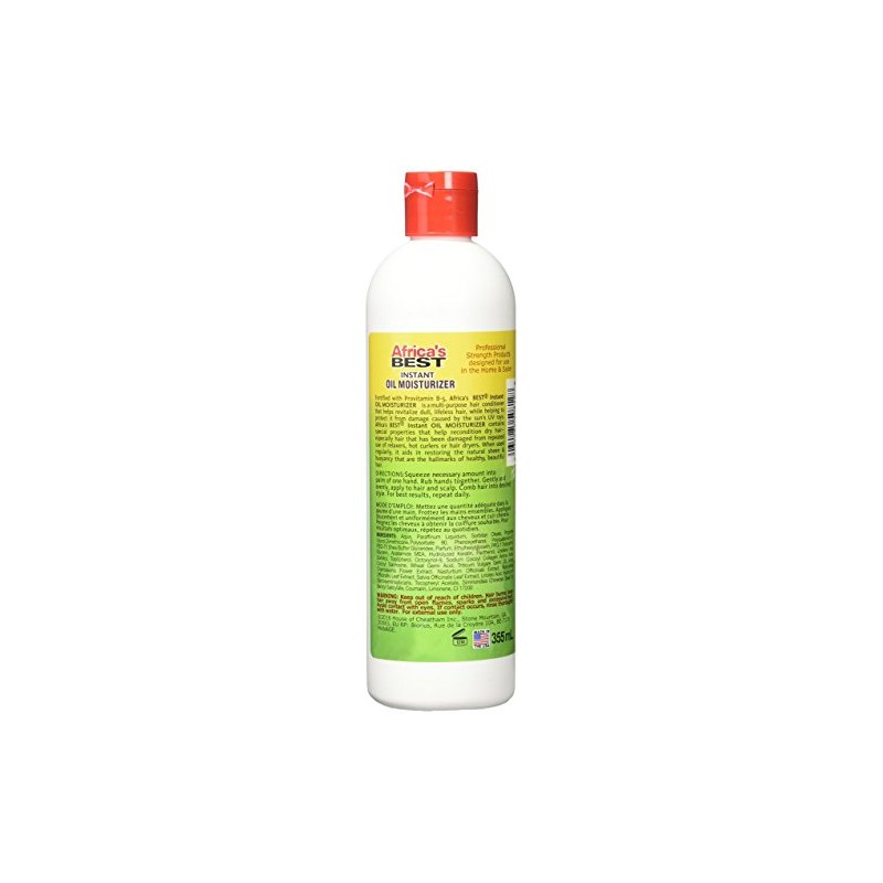 Africa's Best Instant Oil Moisturizer, 12 Ounce, Green