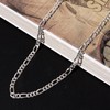 Quadri -925 Sterling Silver 5MM Figaro Link Chain Necklace 16-30