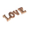 4Pcs Letters Wooden Blocks LOVE Shape Retro Free Standing Decorative