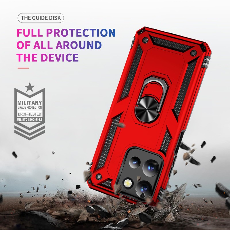 Korecase Kickstand Case for Moto G Play 2026/G 2026, 6.7-inch,Red