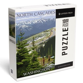 Lantern Press 1000 Piece Jigsaw Puzzle, North Cascades, Washington, Trail Scene