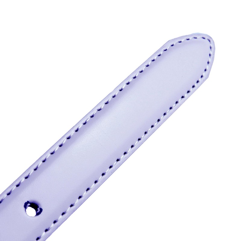 Biagiotti Women's Genuine Leather Thin Belt with Box, Violet 2