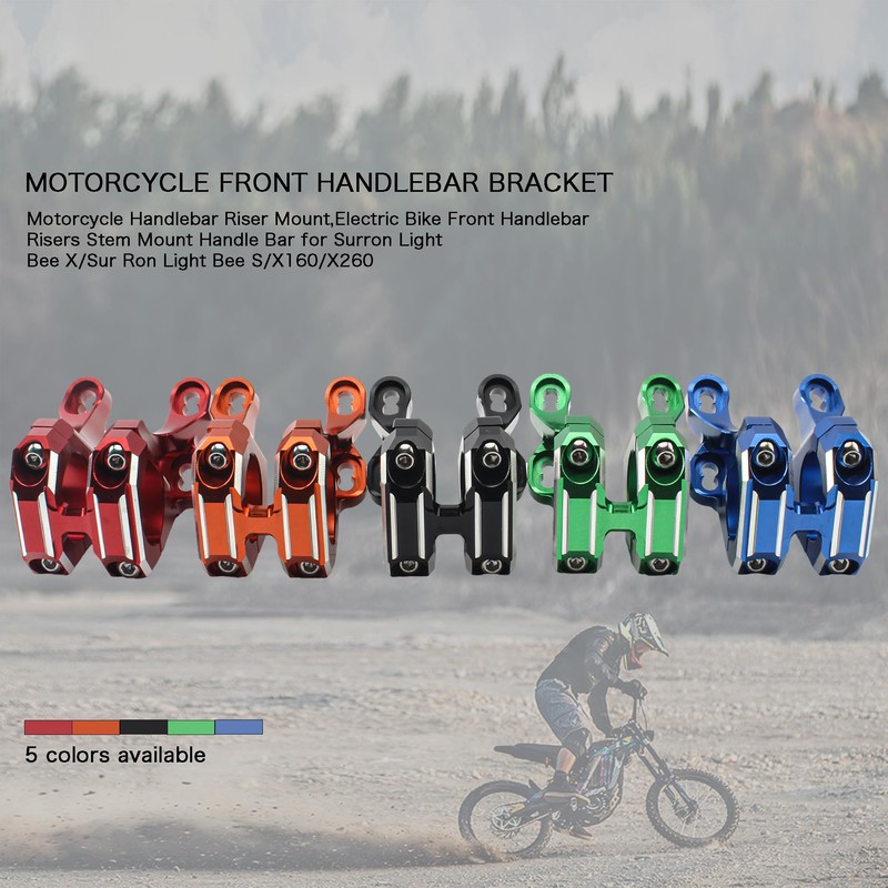 Motorcycle Handlebar Riser Mount,Electric Bike Front Handlebar Risers Stem Mount