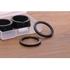 Shapenty 1 Inch/25mm Diameter Metal Flat Split Key Chains Rings