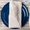 Blue Sky Edge Collection Dark Blue Plastic Plates 6.3" -