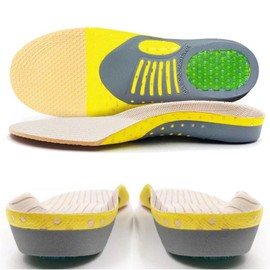 Gel-Einlegesohlen für Herren und Damen, Linderung und Vorbeugung von Fußschmerzen, Knien und Rücken, speziell für Plantarfasziitis, Fersensporn und Metatarsalgie (Größe L (40-46))