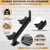 3 Pack Steel Stair Stringer, 2 Steps Stair Riser, Outdoor